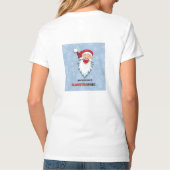 Funny Santa geht den Schornstein herunter Joke Kin T-Shirt (Rückseite)