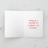 Funny Santa Genießen Sie einen Cocktail am Strand Karte (Innenseite)