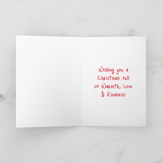 Funny Santa Genießen Sie einen Cocktail am Strand Karte (Innenseite)