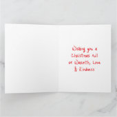 Funny Santa Genießen Sie einen Cocktail am Strand Karte (Innenseite)