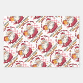Funny Santa Geschenkpapier Set (Vorderseite 2)