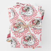 Funny Santa Geschenkpapier Set (Beispiel)