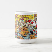 Funny Santa & Gingerbread Christmas Mug Kaffeetasse (Mittel)