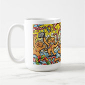 Funny Santa & Gingerbread Christmas Mug Kaffeetasse (Links)