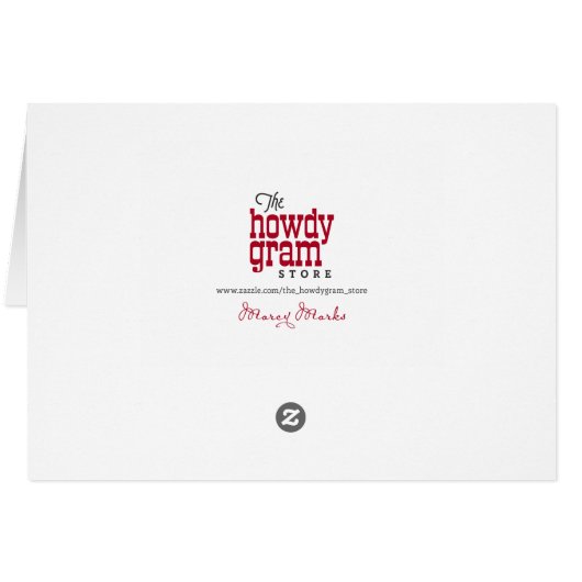 Funny Santa Global Warming Weihnachtskarte (Rückseite Horizontal)