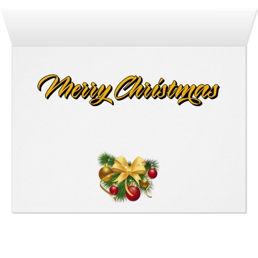 Funny Santa Global Warming Weihnachtskarte (Innenansicht Horizontal (Unten))