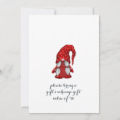 Funny Santa Gnomen Merry Christmas Little Party Einladung (Rückseite)