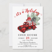 Funny Santa Gnomes Weihnachtsfeiertag Open House Einladung (Vorderseite)