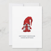 Funny Santa Gnomes Weihnachtsfeiertag Open House Einladung (Rückseite)