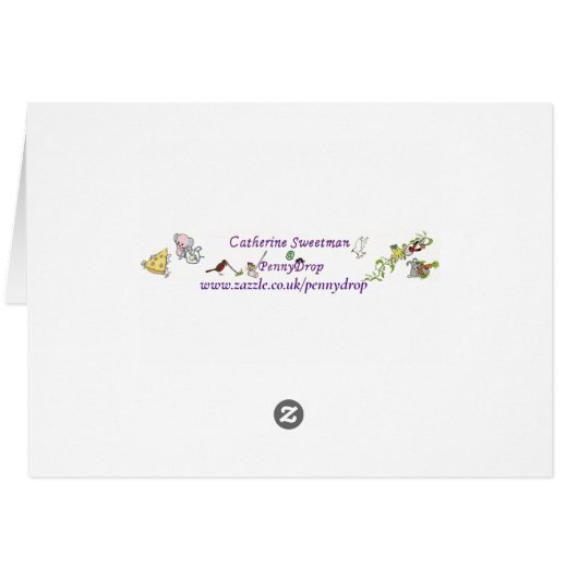 Funny Santa Goat Zeichnend (Rückseite Horizontal)