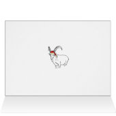 Funny Santa Goat Zeichnend (Innenansicht Horizontal (Oben))