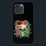 FUNNY SANTA GREEN SKULL AND CHRISTMAS FLORAL Case-Mate iPhone HÜLLE<br><div class="desc">FUNNY SANTA GREEN SKULL UND CHRISTMAS MIT FLORALER KUNST.</div>