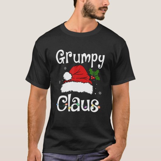 Funny Santa Grumpy Claus Weihnachts-Matchfamilie T-Shirt (Vorderseite)