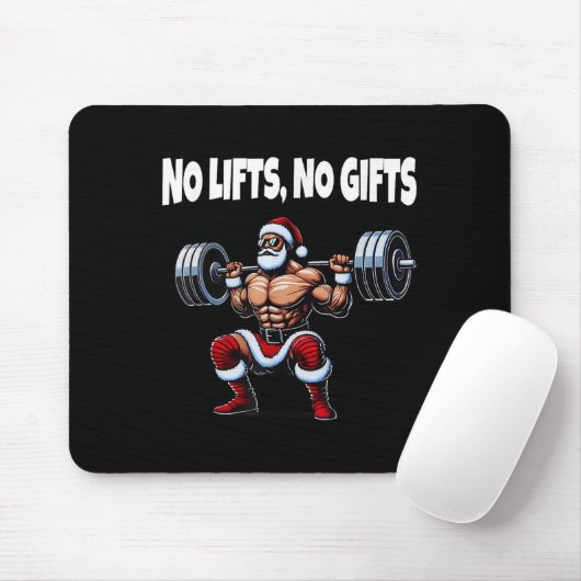 Funny Santa Gym Lifting Swole Weihnachten Weihnach Mousepad (Mit Mouse)