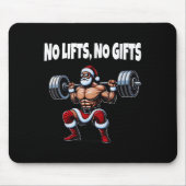 Funny Santa Gym Lifting Swole Weihnachten Weihnach Mousepad (Vorne)