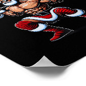 Funny Santa Gym Lifting Swole Weihnachten Weihnach Poster (Ecke)