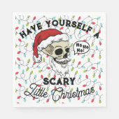 Funny Santa Haben Sie sich ein Beängstigendes Weih Serviette (Vorderseite)