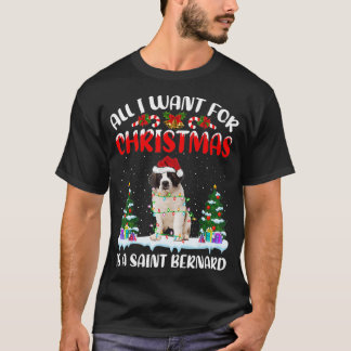 Funny Santa Hat All I Want For Christmas is A Gesu T-Shirt