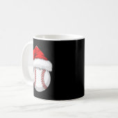Funny Santa Hat Xmas Srt Lover Christmas Baseball Kaffeetasse (Vorderseite Links)
