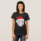 Funny Santa Hat Xmas Srt Lover Christmas Baseball T-Shirt (Vorne ganz)