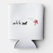 Funny santa 'I am coming' for sleigh Dosenkühler (Vorderseite)