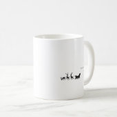 Funny santa 'I am coming' for sleigh Kaffeetasse (VorderseiteRechts)