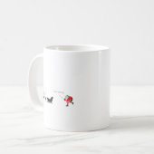 Funny santa 'I am coming' for sleigh Kaffeetasse (Vorderseite Links)