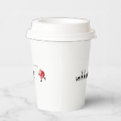 Funny santa 'I am coming' for sleigh Pappbecher (Rechts)