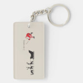 Funny santa 'I am coming' for sleigh Schlüsselanhänger (Rückseite)