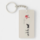 Funny santa 'I am coming' for sleigh Schlüsselanhänger (Vorderseite)