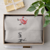 Funny santa 'I am coming' for sleigh Seidenpapier (Geschenk)