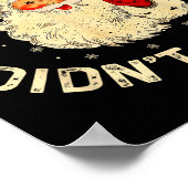 Funny Santa I Know You Didn't Floss Dentist Dental Poster (Ecke)