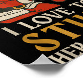 Funny Santa I Love To Stuff Her Stock Jingle His B Poster (Ecke)