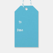 Funny Santa Ice Fischen mit Polar Bär Geschenkanhänger (Rückseite)