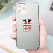 Funny Santa- I'm Fine. Everything is Fine Aufkleber (Telefon)
