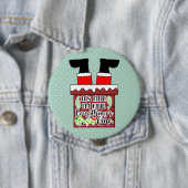 Funny Santa I'm Fine. Everything is Fine Button (Beispiel)