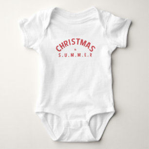 FUNNY SANTA IM JULI BABY STRAMPLER