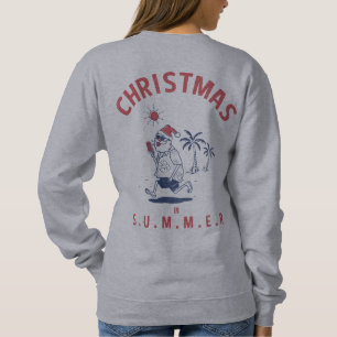 FUNNY SANTA IM JULI SWEATSHIRT