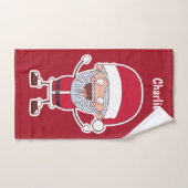 Funny Santa individuelle Name Handtuch (Handtuch)