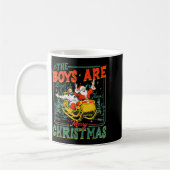 Funny Santa Jesus The Boys Are Back In Town Merry  Kaffeetasse (Links)