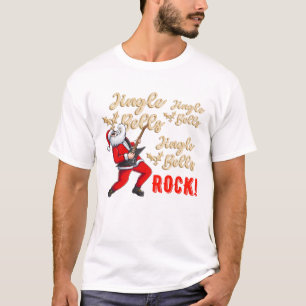 Funny Santa Jingle Bell Rock Christmas Pajama T-Shirt