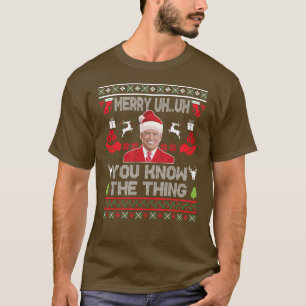Funny Santa Joe Biden Merry Äm Christmas Ugly T-Shirt