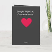 Funny Santa Joke Karte (Rückseite)