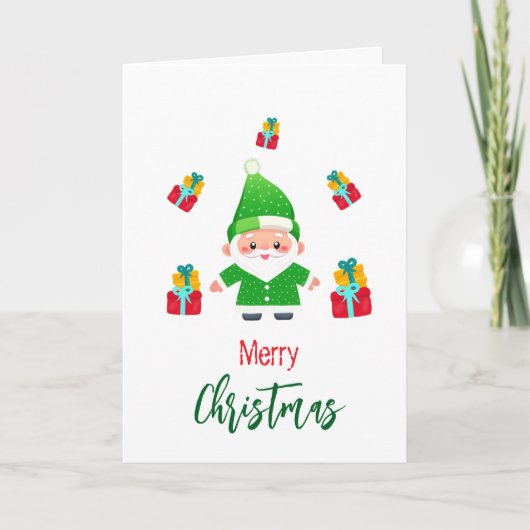 Funny Santa Karte (Vorderseite)