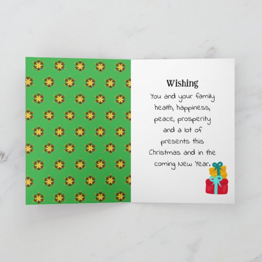 Funny Santa Karte (Innenseite)