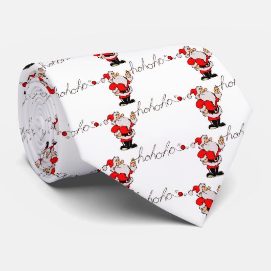 Funny Santa Krawatte (Gerollt)
