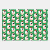 Funny Santa Kuw Weihnachtsblatt Geschenkpapier Set (Vorderseite 2)