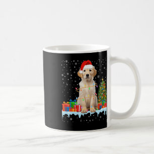 Funny Santa Labrador Hund Weihnachtsleuchten Xmas Kaffeetasse