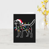 Funny Santa Labrador Retriever Christmas Lights Do Karte (Gelbe Blume)