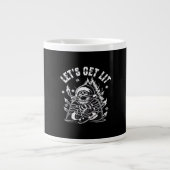 Funny Santa Let's Get Lit Classic Jumbo-Tasse (Vorderseite)